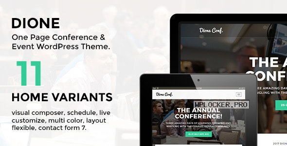 Dione v1.2.4 – Conference & Event WordPress Theme