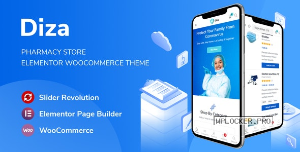 Diza v1.2.7 – Pharmacy Store Elementor WooCommerce Theme