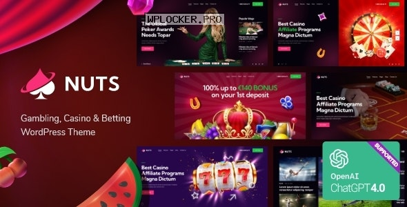 Nuts v1.0.0 – Gambling, Casino & Betting WordPress Theme