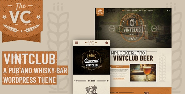 VintClub v1.0.9 – A Pub and Whisky Bar WordPress Theme