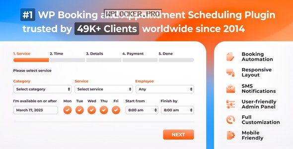 Bookly PRO v6.4 – Appointment Booking and Scheduling Software Systemnulled