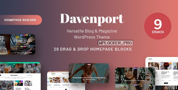 Davenport v1.3 – Versatile Blog and Magazine WordPress Theme