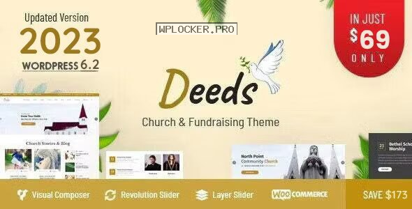 Deeds v9.3 – Best Responsive Nonprofit Church WordPress Theme