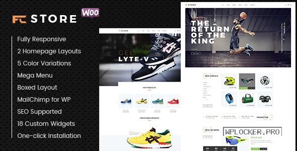 FcStore v1.2.12 – Sports, Fitness and Gym WooCommerce WordPress Theme