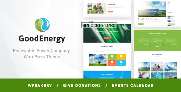 Good Energy v1.7.4 – Ecology & Renewable Power Company WordPress Theme