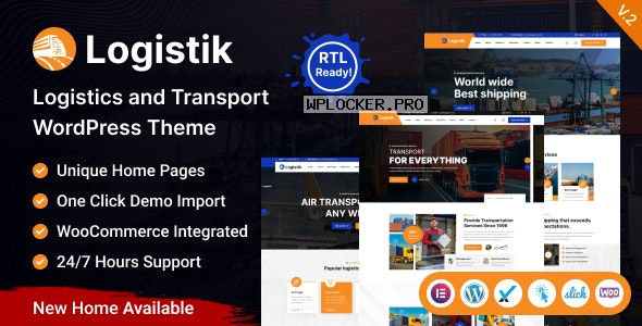 Logistik v1.0.0 – Transport & Logistics WordPress Theme