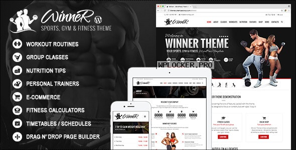 Winner v2.8 – Fitness & Gym WordPress Theme