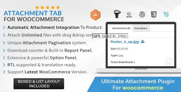 Attachment Tab For Woocommerce v1.2.4