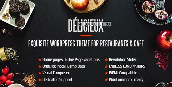 Delicieux v1.0 – Creative Restaurant WordPress Theme