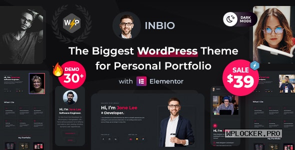 InBio v2.4.0 – Personal Portfolio/CV WordPress Theme