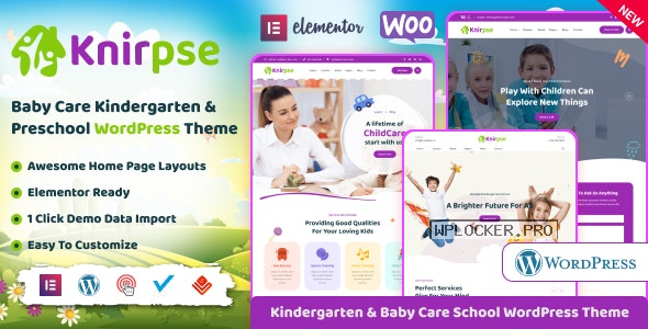 Knirpse v1.5.1 – Kindergarten & Baby Care WordPress Theme