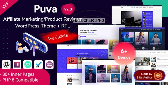 Puva v2.3 – Online Blogging & Affiliate Product Reviews WordPress Theme