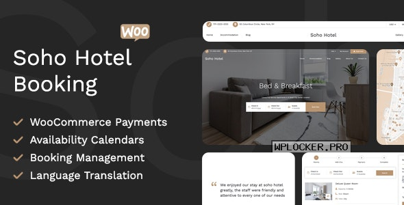 Soho Hotel v4.2.4 – Responsive Hotel Booking WP Theme