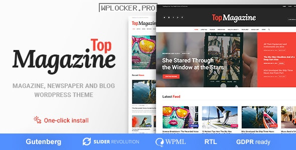 Top Magazine v1.2.2 – Blog and News WordPress Theme