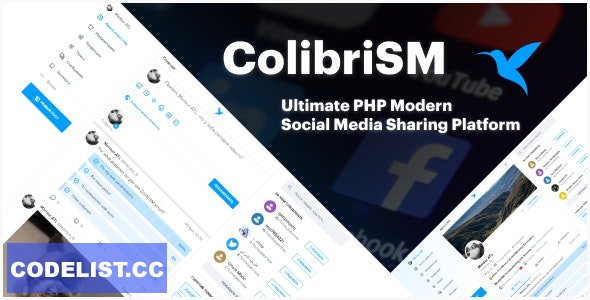 ColibriSM v1.4.0 – The Ultimate PHP Modern Social Media Sharing Platform – nulled