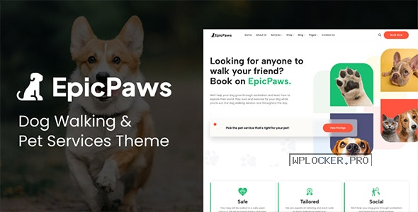 EpicPaws v1.3 – Dog Walking & Pet Services Theme