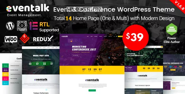 EvnTalk v1.7.4 – Event Conference WordPress Theme