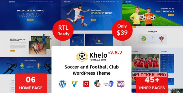 Khelo v2.8.2 – Soccer WordPress Theme