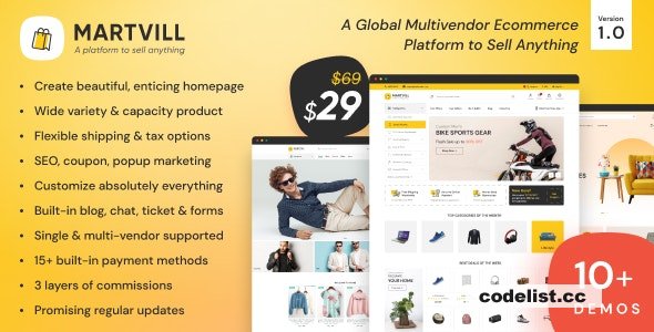 Martvill v1.6.0 – A Global Multivendor Ecommerce Platform to Sell Anything – nulled