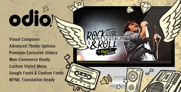 Odio v5.5 – Music WP Theme For Bands, Clubs, and Musiciansnulled