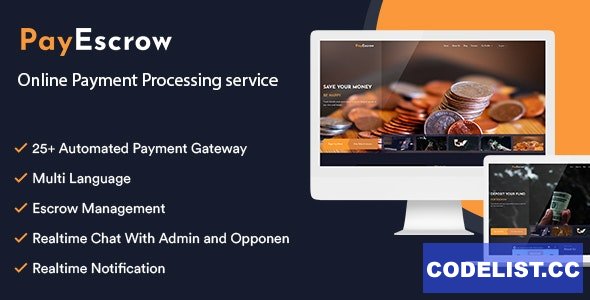 PayEscrow v3.1.2 – Online Payment Processing Service – nulled