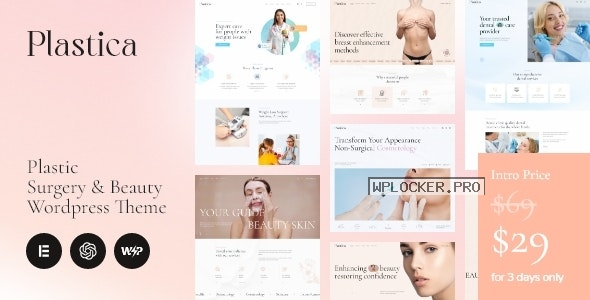 Plastica v1.0 – Plastic Surgery & Beauty WordPress Theme