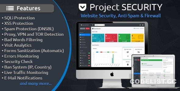 Project SECURITY v5.0.4 – Website Security, Anti-Spam & Firewall
