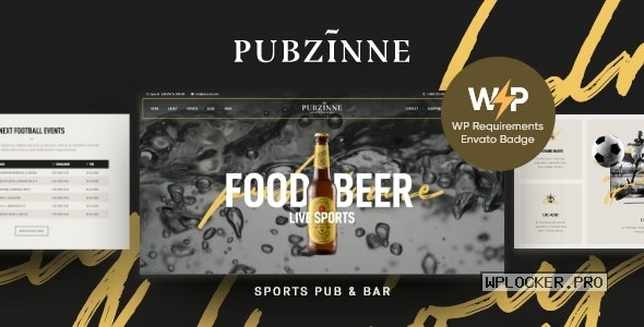 Pubzinne v1.0.7 – Sports Bar WordPress Theme