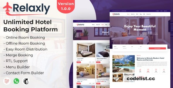 Relaxly v1.0 – Unlimited Hotel Booking Platform