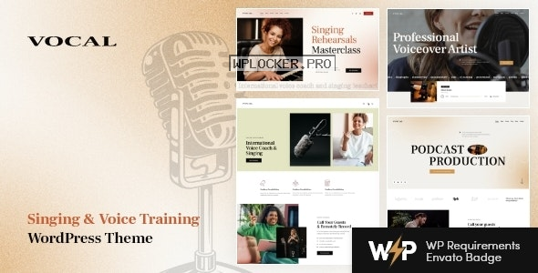 Vocal v1.2.0 – Singing & Voice Artist WordPress Theme
