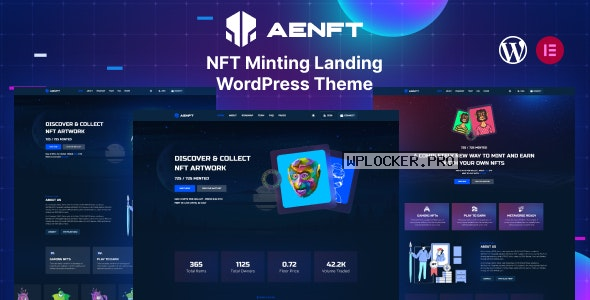 Aenft v1.0 – NFT Minting Collection WordPress Theme