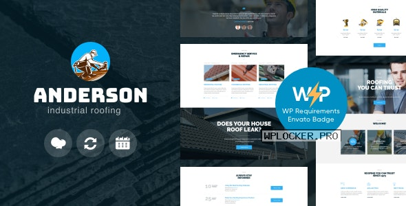 Anderson v1.3.0 – Industrial Roofing Services Construction WordPress Theme