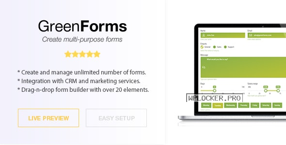 Green Forms v1.50 – WordPress Form Builder