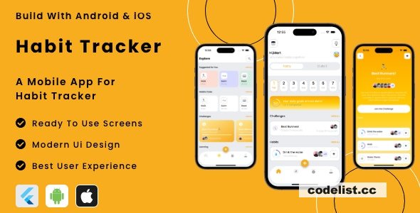Habit Tracker App v1.0 – Flutter Mobile App Template