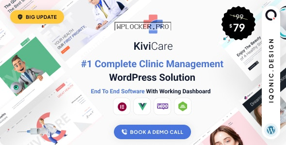 KiviCare v2.2.2 – Medical Clinic & Patient Management WordPress Theme