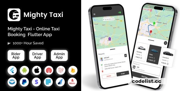 MightyTaxi v11.0 – Flutter Online Taxi Booking Full Solution