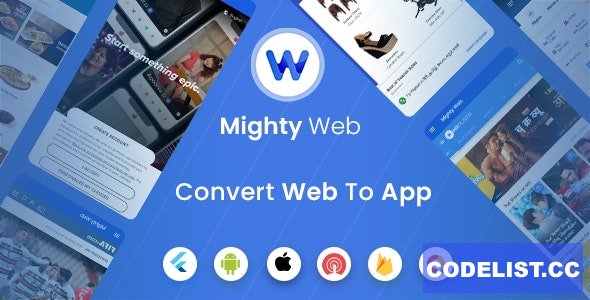 MightyWeb Webview v20.0 – Web to App Convertor (Flutter + Admin Panel)