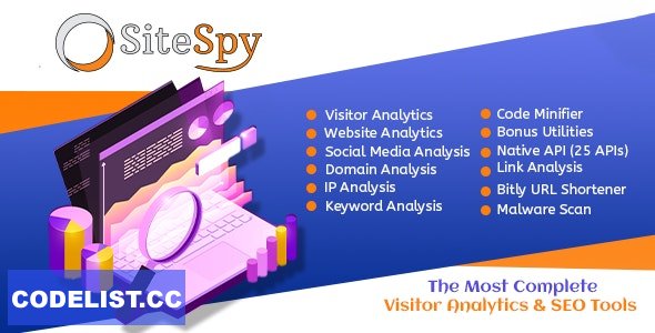 SiteSpy v8.0 – The Most Complete Visitor Analytics & SEO Tools – nulled