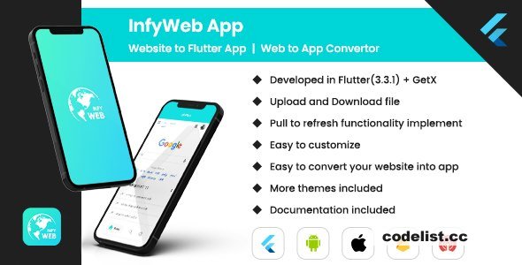 Web to App v1.0 – Convert Website to Flutter App | Web View App | Web to App Convertor (Android, iOS)