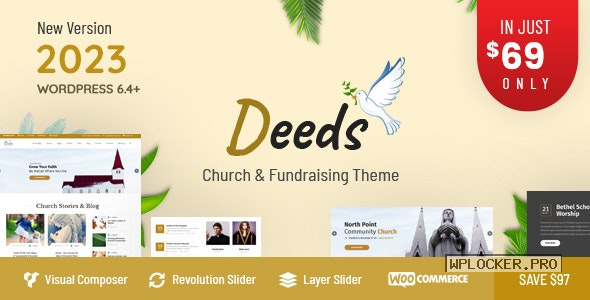 Deeds v9.5 – Best Responsive Nonprofit Church WordPress Theme