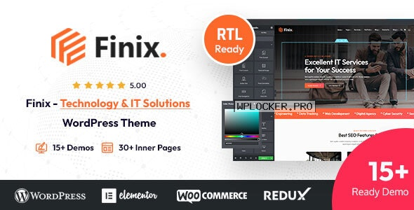 Finix v2.0.0 – Technology & IT Solutions WordPress Theme