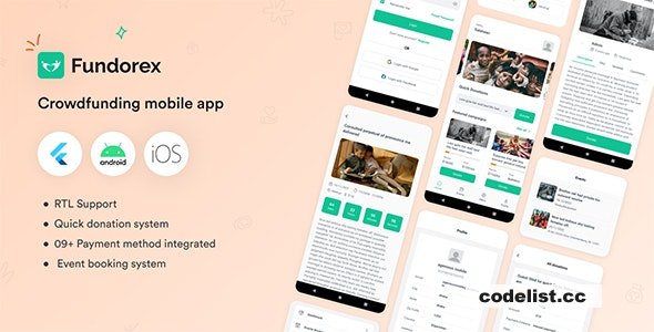 Fundorex v1.0.7 – Crowdfunding Platform Flutter Mobile App