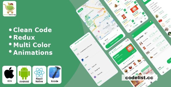 Grocery App – Grocery Delivery App React Native iOS / Android App Template