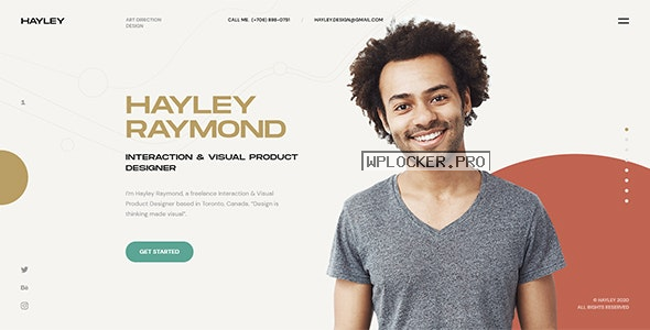 Hayley v1.1 – Personal CV/Resume WordPress Theme
