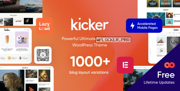 Kicker v1.4.0 – Multipurpose Blog Magazine WordPress Theme + Gutenbergnulled