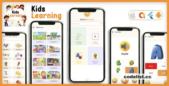 Kids learning App – kids all in one learning flutter app -Flutter Android & iOS App -V2