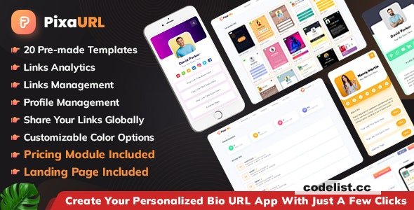 PixaURL v2.3 – Run Your Own SaaS Platform for Building Bio URL, Mini Sites, Digital Cards