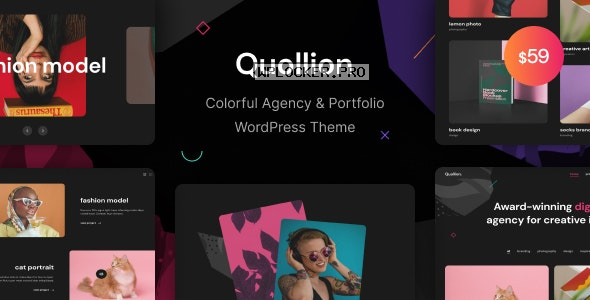 Quollion v1.0.1 – Colorful Agency & Portfolio WordPress Theme