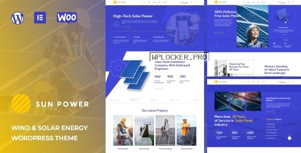 SunPower v1.0.4 – Solar Renewable Energy Theme