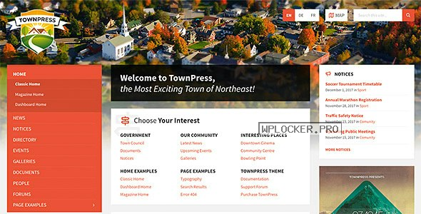 TownPress v3.8.6 – Municipality WordPress Theme